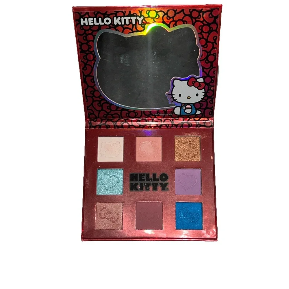 Hello Kitty Eyeshadow Palette – 9 Shades (Unused) Multicolor Blue Purple Shimmer
